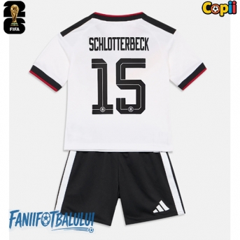 Germania Nico Schlotterbeck #15 Echipament de Fotbal Replică Mondial 2026 Copii Acasa (+ Șorturi)